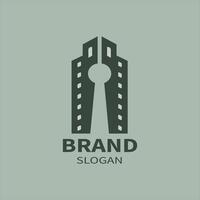 apartamento o negócio logotipo vetor