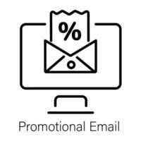 na moda promocional o email vetor