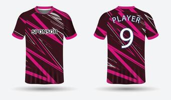 modelo de camisa de esporte para design de camisa de uniforme de futebol vetor