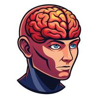 desbloqueio intuições humano cabeça cérebro ilustrações vetor