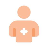 uma profissional avatar do médico ícone na moda Projeto médico médico vetor