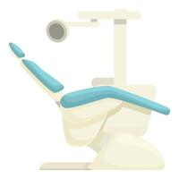 gráfico do uma contemporâneo dental cadeira isolado em uma branco fundo vetor