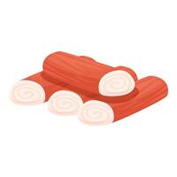 ilustração do ordenadamente enrolado fofo vermelho toalhas vetor