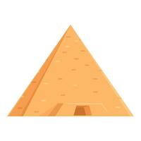 desenho animado pirâmide em branco fundo vetor
