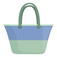 gráfico do uma à moda azul e verde carregar bolsa, perfeito para compras temas vetor