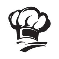 chefe de cozinha chapéu símbolo logotipo estoque imagem isolado em branco vetor