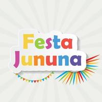 ilustração em vetor fundo festa jinina