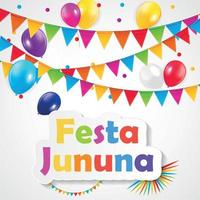 ilustração em vetor fundo festa jinina