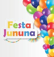 ilustração em vetor fundo festa jinina