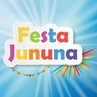 ilustração em vetor fundo festa jinina