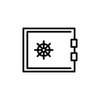 Salve  depósito caixa esboço ícone pixel perfeito Projeto Boa para local na rede Internet ou Móvel aplicativo vetor