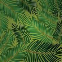 vetor de folha de palmeira. padrão sem emenda. ilustração de fundo eps10
