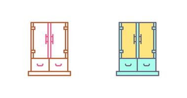 gabinete gaveta ícone Projeto vetor