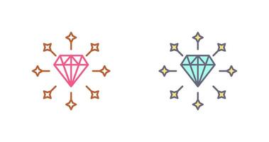 desenho de ícone de diamante vetor