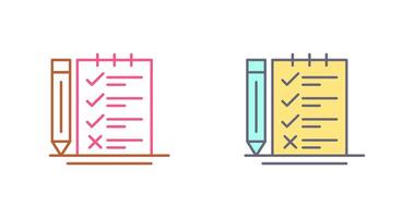 pesquisa lista de controle ícone Projeto vetor