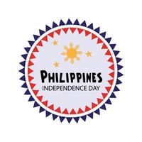 ilustração de um plano de fundo para o dia da independência das Filipinas. vetor