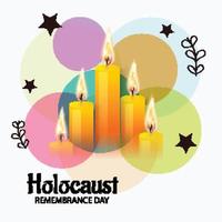 ilustração vetorial do dia internacional da lembrança do holocausto