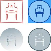 design de ícone de assento vetor