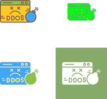 ddos ícone Projeto vetor