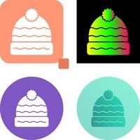 design de ícone de chapéu de inverno vetor