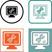 dna teste ícone Projeto vetor