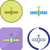 único satélite ícone Projeto vetor