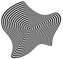 ilustração de image.vector abstrata fascinante hipnótica. vetor