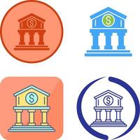 design de ícone de banco vetor
