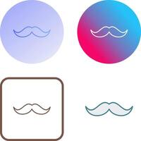 design de ícone de bigode vetor