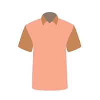 linda camiseta rosa isolada no branco. ilustração vetorial. vetor