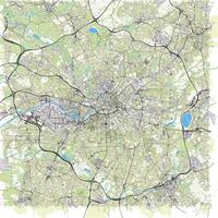 cidade mapa do Manchester Reino Unido vetor