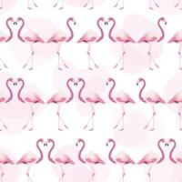 fundo sem costura flamingo rosa vetor