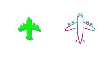design de ícone de avião voando vetor