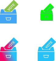 fundição voto ícone Projeto vetor