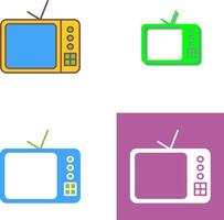 televisão conjunto ícone Projeto vetor