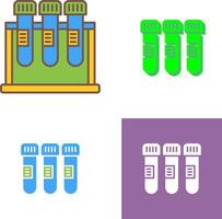 design de ícone de tubo de ensaio vetor