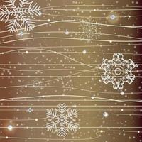 ilustração vetorial de banner e fundo de cartão de flocos de neve de natal vetor