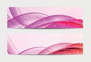 banner de site de flocos de neve de Natal e fundo de onda de cartão. ilustração vetorial. vetor