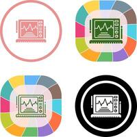 ekg monitor ícone Projeto vetor