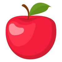 fruta maçã vermelha vetor