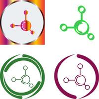 design de ícone de molécula vetor