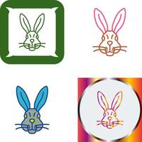 design de ícone de coelho vetor