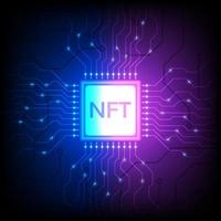 NFT no chip do processador vetor