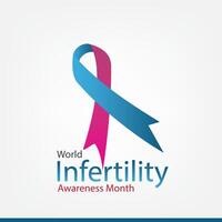 vetor ilustração do mundo infertilidade consciência mês. simples e elegante Projeto