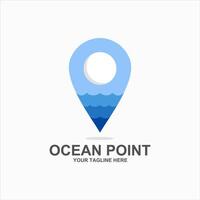 oceano PIN viajando logotipo Projeto elemento vetor