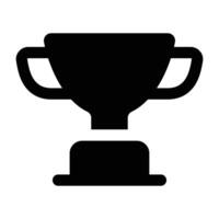 simples troféu ícone. a ícone pode estar usava para sites, impressão modelos, apresentação modelos, ilustrações, etc vetor