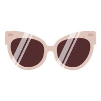 hipster óculos plano elemento. oculos de sol na moda moda. à moda óculos dentro moderno e criativo estilo. oculos de sol moderno Projeto desenho animado estilo. vetor