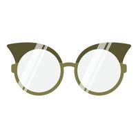 hipster óculos plano elemento. oculos de sol na moda moda. à moda óculos dentro moderno e criativo estilo. oculos de sol moderno Projeto desenho animado estilo. vetor