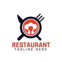 design do logotipo do restaurante vetor