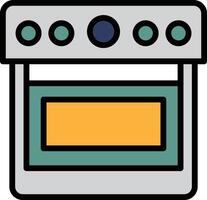 forno para cozinhando ícone ilustração dentro linha estilo vetor